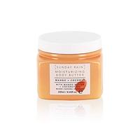 Sunday Rain Lotion hydratante pour le corps, végétalienne et sans cruauté envers les animaux, beurre de mangue tropicale et huile de noix de coco, 250 ml