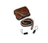 SundayZaZa Étui de protection en cuir PU pour appareil photo Panasonic Lumix ZS99 TZ99, marron, Étui de protection complet