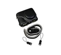 SundayZaZa Étui de protection en cuir PU pour appareil photo Panasonic Lumix ZS99 TZ99, Noir , Étui de protection complet