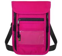 sundee Portefeuille tour de cou de voyage avec double fermeture éclair, support de passeport avec blocage RFID avec sangle de cou réglable pour homme et femme pour garder en sécurité l'argent, les