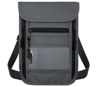 sundee Portefeuille tour de cou de voyage avec double fermeture éclair, support de passeport avec blocage RFID avec sangle de cou réglable pour homme et femme pour garder l'argent, les cartes de