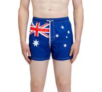 Sundek Short De Bain Elasticated Waistband Recycled Polyester Repreve Australia Flag