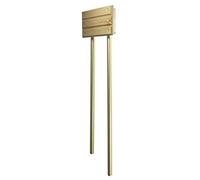 SUNDI Röhrengong Türgong Türklingel Gong Klingel Haustürklingel Messingröhren Bim Bam Holz Classic GRS-941-CLA