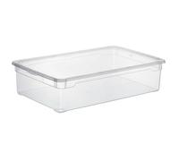 SUNDIS 2043961 Clear Box Boîte Transparent Avec Couvercle Plastique, 30L