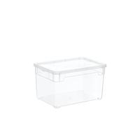 SUNDIS 4129007 Clear Box Boîte Transparent Avec Couvercle Plastique, 4,5L