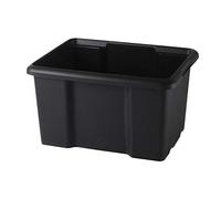 SUNDIS | Bac de rangement empilable et superposable - Contenance 45 Litres - Noir - Fabriqué à partir de 100% de matière recyclée - 4005003