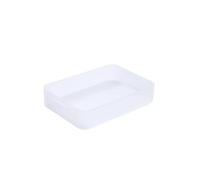 SUNDIS Pure Box, petite boîte de rangement en plastique transparent, format A5 flat, idéale pour petits objets, accessoires, loisirs créatifs et petites fournitures
