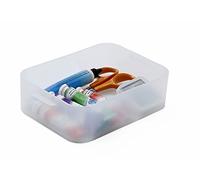 Sundis Pure Box, Petite boîte de Rangement en Plastique Transparent, Format A6, idéale pour Petits Objets, Accessoires, Loisirs créatifs et Petites Fournitures