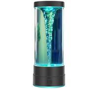 SUNDISC Lampe tornade LED à changement de couleur 22 cm, jouet scientifique à piles/câble USB, décoration de Noël noire