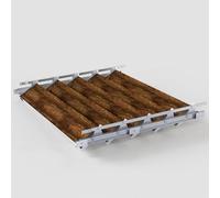 SUNDIY Kit Mécanisme pour Lames Orientables de 20 mm, Aluminium pour Pergolas, Persiennes, BSO - Installation DIY - Compatibilité lames alu et bois (GRIS GALET RAL9006)