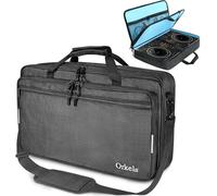 SUNDOY Sac de transport DJ compatible avec manette Pioneer - Mallette de transport résistante aux chocs avec bandoulière et compartiments pour accessoires, Noir , 60x39x12-CM, Tissu imperméable