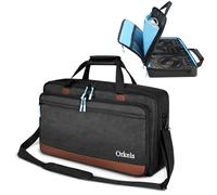 SUNDOY Sac de Transport pour DJ Compatible avec Les manettes Pioneer/Numark/Hercules - Mallette de Transport résistante aux Chocs avec bandoulière et Compartiments pour Accessoires, Noir, 55x32x12-CM