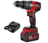 SundpeyPRO 130Nm Perceuse Visseuse Sans Fil - 21V Brushless Visseuse Devisseuse Sans Fil, Batterie 4,0Ah, 20+3 Réglages de Couple, Mandrin 13mm, 2 Vitesses, Perceuse à Percussion pour Bricolage