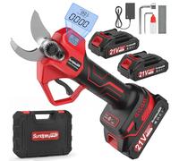 SundpeyPRO Sécateur éLectrique Sans Fil - Max 35 mm Sécateur éLectrique avec 2 Batteries et Moteur Brushless et écran LED - Sécateurs avec étui de Transport pour les Branches d'arbres de Jardin Verger