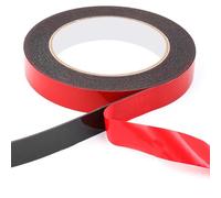 sundrerfect Ruban Adhésif Double Face Extra Fort, 5 m x 1 cm, Résistant à l'Eau et à la Chaleur, Bandes de Montage Multifonction pour Murs, LED et Voiture