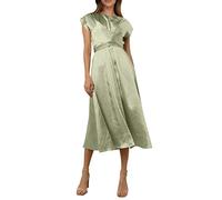 Sundresses for Women 2025 Summer Women Lace Senior Sense Satin Robe sans manches Tempérament Élégante Robe de soirée légère Noir Robe pour femme, vert menthe, XL