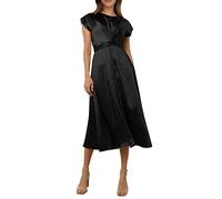 Sundresses for Women 2025 Summer Women Lace Senior Sense Satin Robe sans manches Tempérament Élégante Robe de soirée légère Noir Robe pour femme, Noir , M