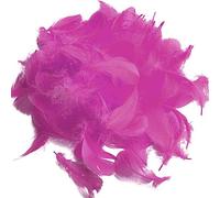 Suneast Lot de 300 Plumes d'oie pour Loisirs Créatifs, Attrape-Rêves, Boucles d'oreilles, Mariage, Festival, Décoration de Fête Prénatale - Rose Rouge, 5-8cm