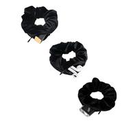 SUNEBOIZ Lot de 3 chouchous à fermeture éclair, chouchou de poche, secret et caché, élastiques pour cheveux, compatible avec Apple AirPods 3, 2 et 1, sac de rangement pour clés, porte-monnaie, bandeau