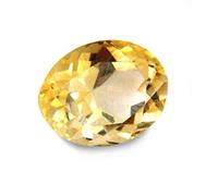 Sunela B0C7N5JD11 Pierre précieuse naturelle certifiée citrine 11 Ratti / 10 carats Pour homme et femme
