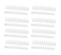 Sunerzenor 240 Capsules Transparentes Réutilisables pour Extensions D'ongles En Acrylique - Idéales pour Les Extensions D'ongles En Gel à Domicile et Pou, A