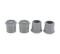 Sunerzenor 4 Embouts pour Bâtons de Randonnée, Embouts Antidérapants En Caoutchouc, de Rechange pour Bâtons de Marche, Cannes, Béquilles, Meubles, 25mm