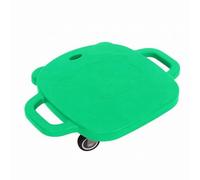 Sunerzenor d'Équilibre Enfant Planche d'Activité au Sol Planche de Plateau Stable à Roues Jouet de Psychomotricité roulettes en TPE Acier Base Évasée à Ronds, Vert
