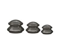 Sunerzenor Ensemble de 3 Ventouses de Massage pour Un Renforcement Musculaire Intensif et Une Technologie D'aspiration Innovante Favorisant La Régénération P, Noir