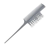 Sunerzenor Peigne Professionnel Mèches Peigne Tisseur Surlignage Cheveux Outil de Tissage Construction Plastique Crochets Amovibles Convient à la, Argent