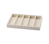 Sunerzenor Plateau de Rangement pour Lunettes de Soleil à 5 compartiments, Porte-bijoux Polyvalent, Contenant Tendance, Porte-lunettes pour Chambre, Commode, jaune