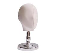 Sunerzenor Présentoir à Chapeaux pour Coiffeurs Débutants, avec Base Stable En Fibre de Verre, Idéal pour La Présentation de Perruques et Le Coiffage à Sec, Fond argenté