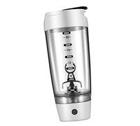 Sunerzenor Shaker à Protéines électrique avec Gobelet Mélangeur, Shaker de Sport et Système de Mélange Automatique, Moteur, Idéal pour La Salle de Sport, Blanc