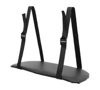 Sunerzenor Table de Portable avec Repose-bras Suspendu, Panneau de Support Réglable, Accoudoirs En Mousse, étagère En Cuir PVC et Sangle, Noir