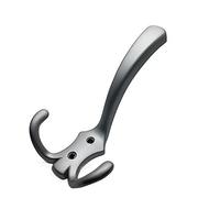 SUNESA Porte Manteau Mural Patère dorée en Alliage de Zinc Noir Double Crochet cuivre Antique brossé Garde-Robe Crochet de Porte Bleu patère patère Murale Cintre Manteau (Color : Bruin)