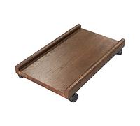 SUNESA Support pour CPU CPU Supporter Pc Porte-Parole, PC Porte-Cas avec Roues de roulettes de Verrouillage,CPU Étui Protection Tablette sous-Bureau Support Boîtier d'Ordinateur (Color : Bruin)