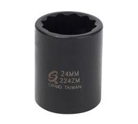 SUNEX 224zm 1/5,1 cm Drive réaliser 12 pans Douille à impact