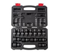 SUNEX 2644 1/5,1 cm Drive universelle SAE Impact Jeu de douilles, 14 pièces