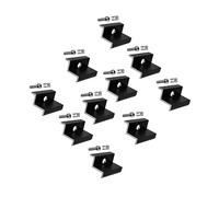 Sunex Lot de 10 pinces centrales photovoltaïques - Système de fixation - Bornes de module pour hauteur de module - Pince pour montage de profilés en aluminium et panneaux solaires (10 pinces