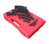 Sunex Tools 1874 Jeu de Douilles à Choc fractionnaires et métriques 1/4"