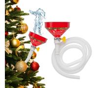 SUNEZLGO Entonnoir d'arrosage pour sapin de Noël avec tuyau, 150 cm de long, véritable entonnoir à eau pour arbre de Noël, outil d'arrosage pour plantes d'intérieur et d'extérieur