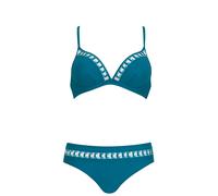 SUNFLAIR Bikini bleu / aqua / blanc, Taille XXXL