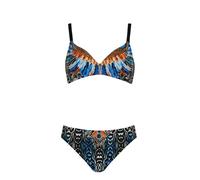 SUNFLAIR Bikini bleu / bleu clair / homard / noir, Taille S