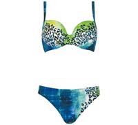 SUNFLAIR Bikini bleu nuit / bleu foncé / pomme / blanc, Taille S