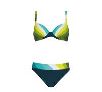 SUNFLAIR Bikini turquoise / pomme / vert fluo / blanc, Taille XL