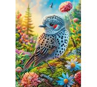 SunFleur dans une prairie en fleurs 500 Pieces Casse-tête Débutant En Carton Haute Qualité Faune sauvage et animaux de compagnie Facile Apprentissage Loisir Créatif Décoration Murale Cadeau Saint Vale