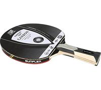 sunflex Raquette de ping-Pong Supreme Soft Carbon | Raquette Professionnelle Multicolore | Platelage ITTF Mogul | Poignée concave | pour Les Joueurs de Club et Les compétitions