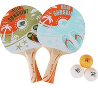 Sunflex set de ping-pong Lifestyle | 2 x raquettes de ping-pong + 3 balles de ping-pong