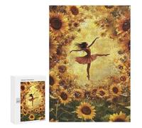 Sunflower Ballet Dance Art Print Puzzle 1000 Pièces Educa Jouet en Bois Cadeau Unique Décoration Intérieure Jeu Éducatif Challenge Toy Adultes Et Enfants À Partir De 14 Ans 300 PCS