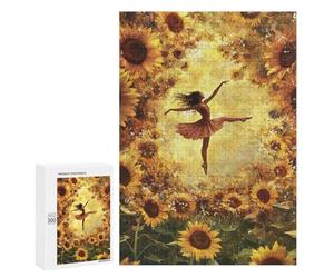 Sunflower Ballet Dance Art Print Puzzle 1000 Pièces Educa Jouet en Bois Cadeau Unique Décoration Intérieure Jeu Éducatif Challenge Toy Adultes Et Enfants À Partir De 14 Ans 300 PCS