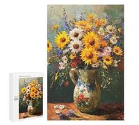 Sunflower Bouquet in Vase Puzzle 1000 Pièces Educa Jouet en Bois Cadeau Unique Décoration Intérieure Jeu Éducatif Challenge Toy Adultes Et Enfants À Partir De 14 Ans 1000 PCS